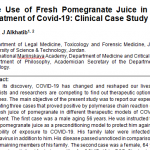 Pomegranate juice and covid-19